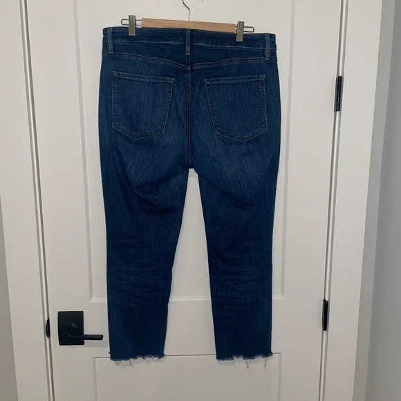 LOFT Curvy Straight Jean Raw Hem 31/12 - Picture 2 of 6